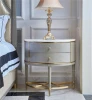Modern American luxury small bedside table nightstand white Marble nightstand