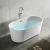 Import Modern design multi size fiberglass gloss white pure acrylic soaking freestanding bath tub from China