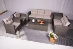 Modern Design Outdoor Garden Furniture Rattan Wicker Sofas Set With Storage Box