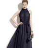Modern fashion woman clothing lady solid color long dress