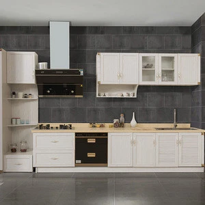 Modern Kitchen Cupboard Set, Moisture-Proof Aluminum  Kitchen Cabinet