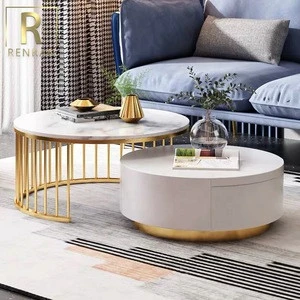 modern living room furniture round coffee table set