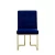 Import Modern luxury gold metal hotel apartment dining chair with stainless steel leg hotel use from China