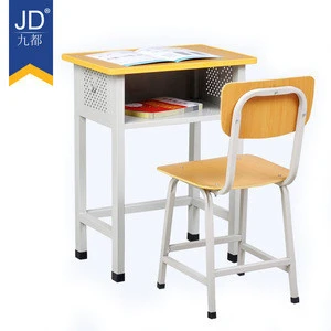 modern school furniture office equipment manufacturers in school sets chair teenage Steel metal  student desk with lock