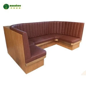 Moontree MSF-1160 Restaurant Bar Furniture Leather Sofa Booth Seating