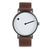 Most fashion creative simple dot and line hand watch factory price brushed case quartz watch popular concept students orologio