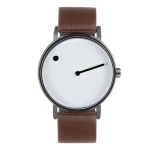 Most fashion creative simple dot and line hand watch factory price brushed case quartz watch popular concept students orologio