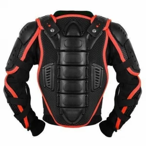 Motocross Motorcycle Children&#x27;s Bulletproof Vest Body Spine Protection Red Suit