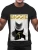 Import MRRS black color crew neck cotton or blend fabric large graphic logo printing men tshirt from China