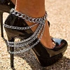 MSYO brand hot sale Europe and US fashion punk accessories for women cuban link chain anklets body jewelry