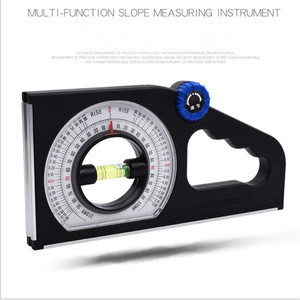 Multi function Slope measuring instrument universal bevel protractor angle level declinometer  with strong  magnet design