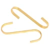 Multi-purpose golden flat Display hook S-shaped Metal Hook for hanging