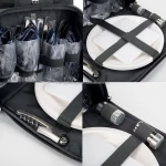 Multipurpos Picnic Backpack Bag Basket for 4 with Insulated Cooler Bag