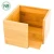 Import Natural Bamboo Square Napkin Holder tissue box from China