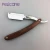 Import Natural color Wooden straight edge mens razor shave from China