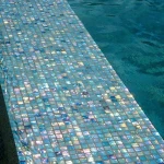 Natural Crystal Glass Printing Customized Color Mosaics Brick Tiles