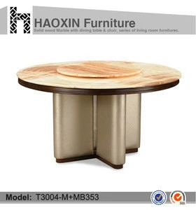 Natural Dining Tables wood furniture antique round wood tables T3004+MB353