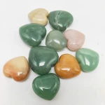 Natural high quality folk crafts healing stone aventurine crystal hearts for souvenir