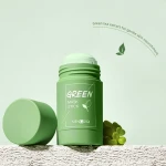 Natural Solid Clay Stick OEM Mask Purifying Cleaning Mask Stick Face Meidian Eggplant Oil Control Eggs Acne Green tea Mask Roll