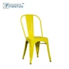 Navy Blue Outdoor metal stackable dinning chair,Metal chair in powder coating,Vintage metal bar chair