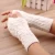 Import new 2020 twist patterns fingerless long gloves warm mittens knitted women gloves from China
