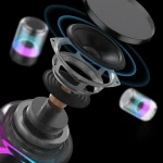 New 2024 Surround Stereo Music Led Colorful Professional Transparent Bt Speaker Bass Speaker Wireless