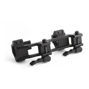 New 30mm/25.4mm Scope Ring QD Mount Base with Spirit Bubble Level Picatinny Rail Gun Accessory for Hunting