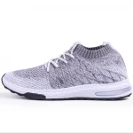 New arrival custom designer sneakers men knitting fabric shoe breathable mesh running shoes