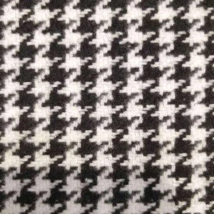 New arrival Houndstooth tweed wool blended woven fabric for suit coat