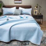 New Cool Silk Summer Quilt Machine Washable Single and Double Student Dormitory Summer Quilt Ice Silk Air Conditioning