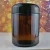 Import New design amber glass jar 250ml wide mouth 8oz amber glass jar with black lid from China