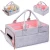 Import New Design Foldable Heavy Duty Pink Heather Beige Felt Baby Nursery Diaper Caddy Storage Bag from China