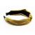 Import New Design Gold Striped Headwear Fashion Woman Accessories Top Knotted Hair Tie Fabric Hair Headband from China