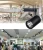 Import New design high end full black 12w  20w 30w cob led track light from China