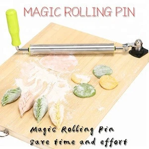 new design Magic Rolling pin,wooden rolling pin, stainless steel rolling pin