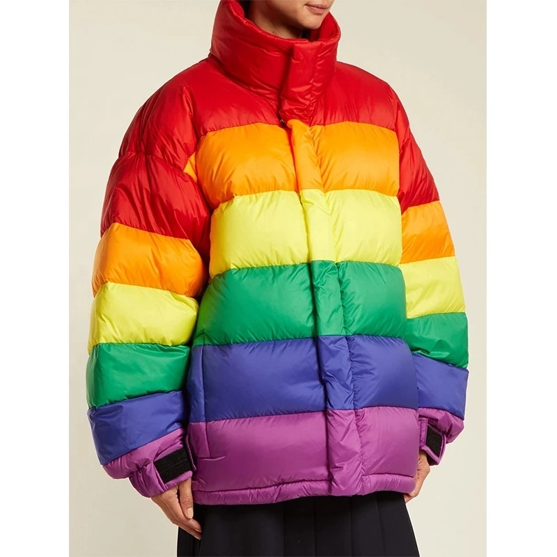 New Design Unisex Colorful Puffy Down Jacket High Quality 800 Fill Crane Down Jacket