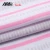 New fashion pigment print striped 65% polyester 35% viscose organic jersey knit fabric