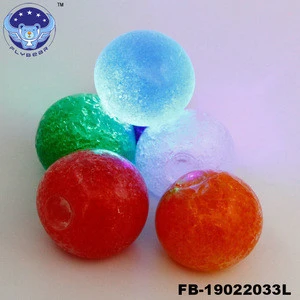 New Hot  soft TPR   5.5cm light up smoothie squeezed  Ball stress relieve toy