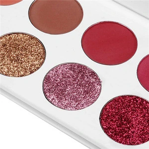 new product 2019glitter high pigment eyeshadow palette private label