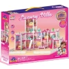 New product ideas 2024 female top selling kids toys chinese large doll house english version 13 Rooms with 2 Princess