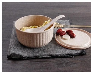 New product wheat straw fiber Plastic bowl Biodegradable bowl for adult and kids