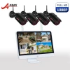 NEW Product !!!  wifi outdoor p2p wireless webcam night vision led ir ip camera kit 4 CH wifi nvr kits cctv camera system