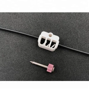 New Style ABS cable accessories circle nail clip