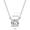 New Unique Innovative Diamond Necklace 925 Silver High Quality Jewelry Friendship Love Moissanite Necklace for Women