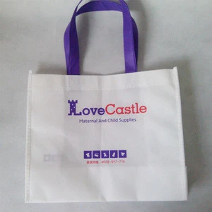 New WHITE customise design promotional non woven bag