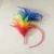 Import New winter feather full head girls party hair accessories cute cool rainbow  hairbands headbands from China