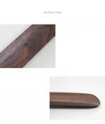 newest spot supply creative beech wooden shoehorns with rope paint shoe lifter horn wooden spoon