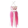 NT16030Women&#39;s pink flowers dance wear contemporary Jazz tap Lyrical costumes dancewear dress