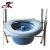 Import Nursing PE plastic Steel Folding adjustable commode movable bedside toilet bowl with backrest from China