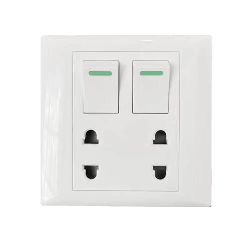 ODM OEM Cambodia electrical switch sockets multi function  220V white plate switch socket